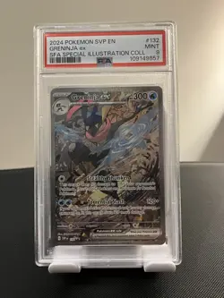 Greninja ex 132 Sv: Scarlet & Violet Promo Cards Holo PSA 9 - Image 1