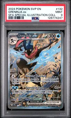 PSA 9 Greninja ex 132 Sv: Scarlet & Violet Promo Cards Holo - Image 1