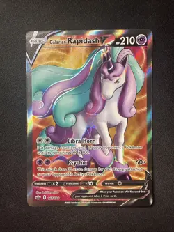 Pokemon TCG Galarian Rapidash V 167/198 Chilling Reign Full Art NM - Image 1