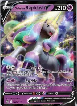 Galarian Rapidash V - SWSH111 SWSH: Sword & Shield Promo Cards Pokemon TCG NM - Image 1