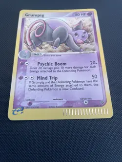Grumpig 6/97 EX Dragon Reverse Holo Rare 2003 Vintage Pokemon TCG Card - LP - Image 3