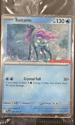Suicune GameStop Stamped Promo Card 026/094 (New & Factory Sealed) - Image 1