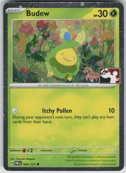 Pokemon TCG Budew Common Prize Pack Series Cards 004/131 - Image 1