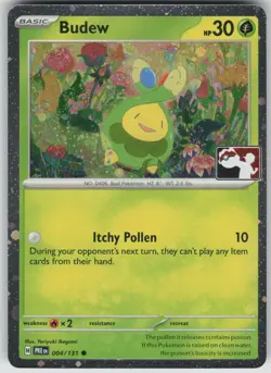 Pokemon TCG Budew Common Prize Pack Series Cards 004/131 - Image 1