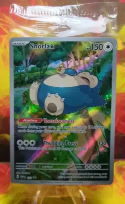 Sealed Pokemon Snorlax 051 Sv: Scarlet & Violet 151 Promo Holo Card - Image 1