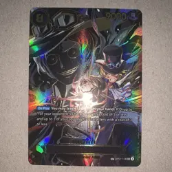 Sabo OP07-118 SP Gold OP13 Alternate Art One Piece Card English | PERFECT 10 - Image 2