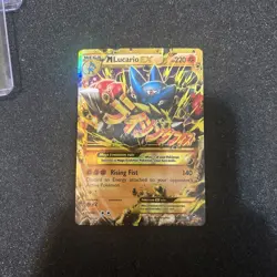Pokemon M Lucario EX Secret Rare Card XY Furious Fists 113/111 NM - Image 1