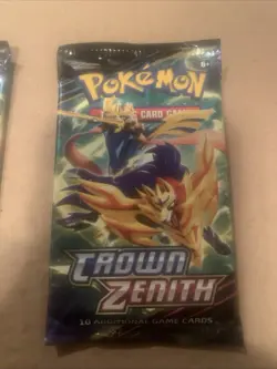 Pokemon Crown Zenith Factory Sealed Pack Of 10 Cards Nip - Image 1