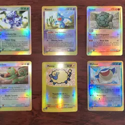 Pokemon TCG 2002/2003 6 Card Lot E Card Reverse Holos NM-MT - Image 1