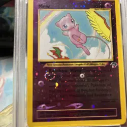 2001 Pokemon Southern Islands Mew Holo Promo Card #1 PSA 7 DOUBLE SWIRL - Image 2