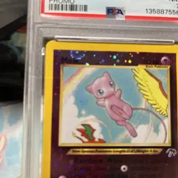 2001 Pokemon Southern Islands Mew Holo Promo Card #1 PSA 7 DOUBLE SWIRL - Image 3