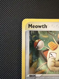 Vintage 2003 Meowth Black Star Promo #13 Holo E-Reader Nintendo Pokemon Card 13 - Image 4