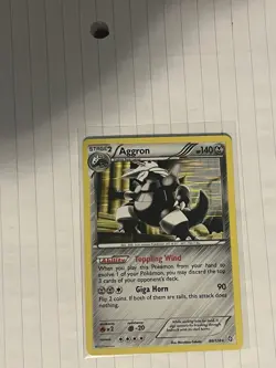 Pokemon TCG Aggron Holo Rare Card 80/124 Dragons Exalted 2012 LP-MP - Image 1