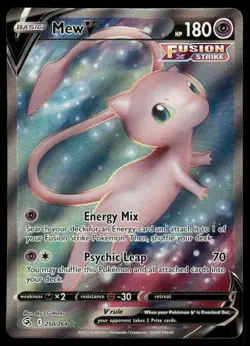 Pokemon Cards Mew V 250/264 Fusion Strike Rare Ultra NM - Image 1