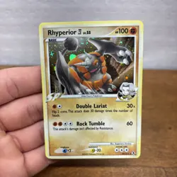 Rhyperior 32/111 Holo Platinum Rising Rivals Pokemon Card Lp - Image 1