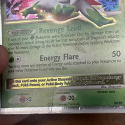 Shaymin LV.X Holo Promo DP39 Diamond & Pearl 110 HP Level Up Pokemon Card - Image 3