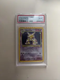 2000 Pokemon Game Alakazam-Holo PSA 6 Base Set 2 #1 Graded Card - Image 1