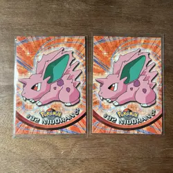 Nidoran 55/102 1999-2000 Vintage WoTC Pokemon Card TCG Base Lot Of 2 - Image 1
