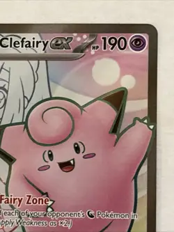 Pokemon Card Lillie's Clefairy ex 173/159 Full Art Journey Together Near Mint - Image 3