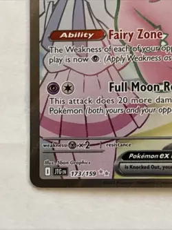 Pokemon Card Lillie's Clefairy ex 173/159 Full Art Journey Together Near Mint - Image 5