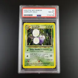 PSA 8 Jumpluff 7/111 Pokemon Neo Genesis Holo Rare Graded Card - Image 1
