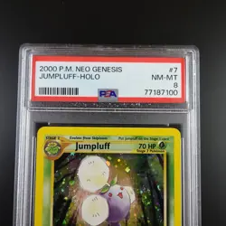 PSA 8 Jumpluff 7/111 Pokemon Neo Genesis Holo Rare Graded Card - Image 2
