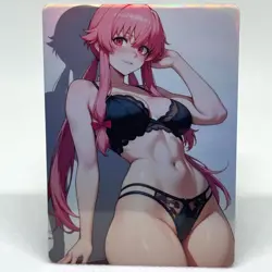 Future Diary Yuno Gasai Goddess Anime Waifu ACG Foil Card - Image 1
