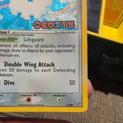 Altaria EX Deoxys 1/107 Reverse Holo Rare Stamped Pokemon Card 2005. mp - Image 3