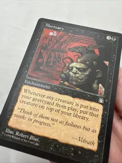 Mortuary x1 MTG Stronghold 1x Magic Fair Heavy Play HP - Image 3