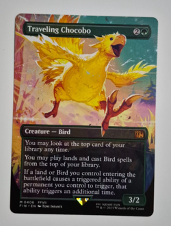 Magic MTG Final Fantasy Traveling Chocobo Borderless Mythic Rare NM Non Foil 406 - Image 1