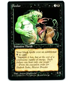 Derelor # Rare Fallen Empires MTG NP Near Mint or Better - Image 1