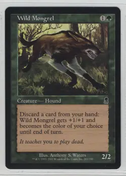 Magic the Gathering Wild Mongrel Odyssey x1 MTG Free Shipping! - Image 1