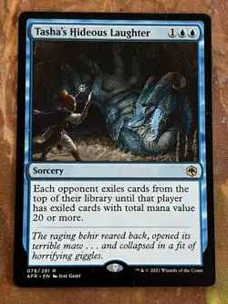 1x TASHA'S HIDEOUS LAUGHTER - Forgotten Realms - MTG - Magic the Gathering - Image 1