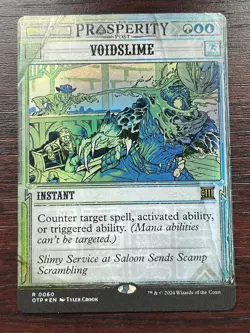 1x FOIL BREAKING NEWS VOIDSLIME - Outlaws - MTG Magic the Gathering - Image 1