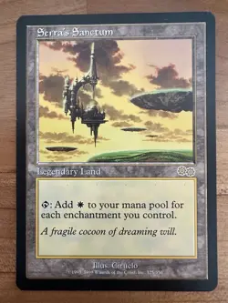 MTG Serra's Sanctum Urza's Saga LP+ Magic the Gathering - Image 1