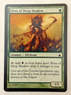 1x Elves of Deep Shadow Ravnica: City of Guilds MTG Magic The Gathering LP - Image 1