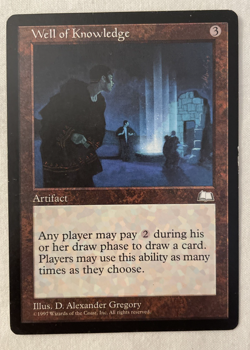 1x Well of Knowledge Weatherlight MTG Magic the Gathering LP - Image 1