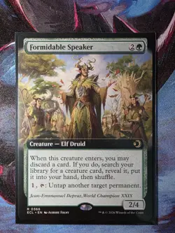 Formidable Speaker (0366) (Extended Art) MTG Lorwyn Eclipsed - Image 1