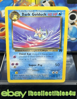 2000 Pokemon Card Team Rocket Dark Golduck #37/82 WOTC LP FREE SHIPPING - Image 1