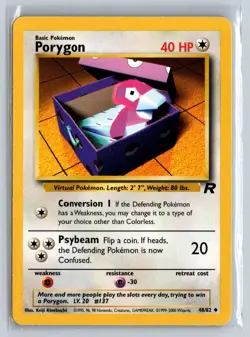 Pokemon TCG - Porygon - Team Rocket 48/82 - Unlimited - LP - Image 1