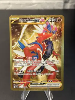 Koraidon Ex 254/198 Scarlet & Violet Gold Hyper Rare Full Art LP Pokemon TCG - Image 1
