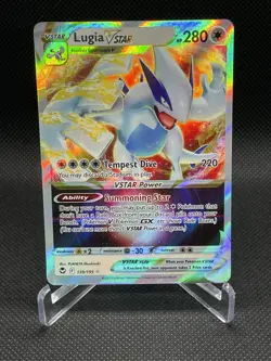 Lugia VSTAR Pokemon TCG 139/195 Swsh12: Sword & Shield - Silver Tempest Holo-NM - Image 1