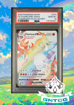 Pokemon Charizard VMAX 074/073 FULL ART 2020 Champion's Path ENGLISH - PSA 10 - Image 1