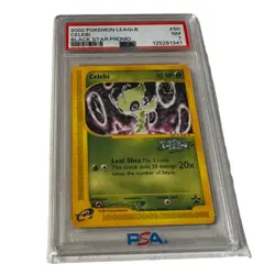 2002 PSA 7 Pokemon League Celebi Black Star Promo #50 Graded - Image 1