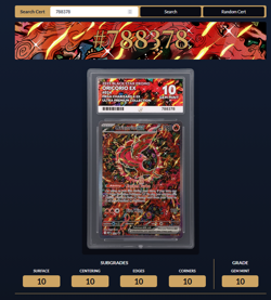 Oricorio Ex 024 - Graded 10 by ACE Perfect Subgrades - Pokemon TCG Charizard UPC - Image 2