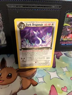 NM Dark Dragonair 33/82 1st Edition Team Rocket Pokemon 2000 - Image 1