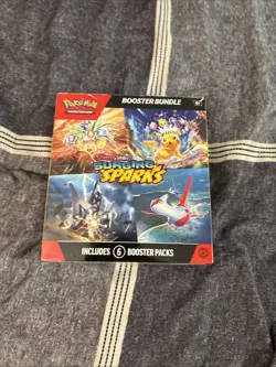 Pokemon TCG Scarlet & Violet Surging Sparks Booster Bundle 6 Booster Packs New - Image 1