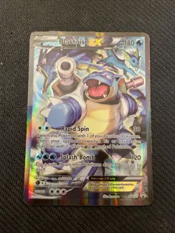 Pokemon TCG Blastoise EX XY122 Black Star Full Art Holo Promo - Image 1
