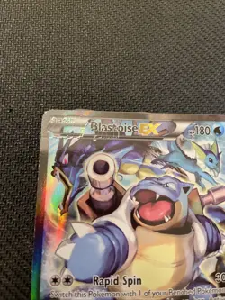 Pokemon TCG Blastoise EX XY122 Black Star Full Art Holo Promo - Image 2