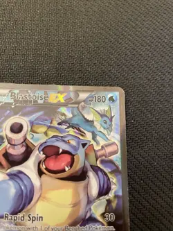 Pokemon TCG Blastoise EX XY122 Black Star Full Art Holo Promo - Image 3